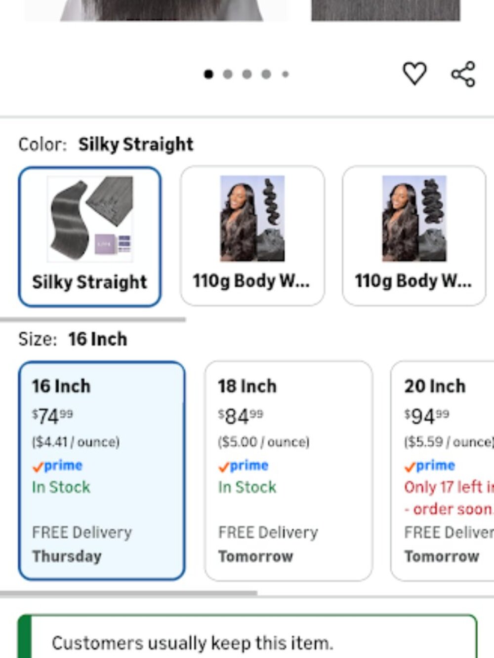 LUVME 0.59mm Zero Trace Invisible Clip in Hair Extensions, Silky Straight 7 Pcs - Picture 2 of 3